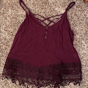 Maroon tank top